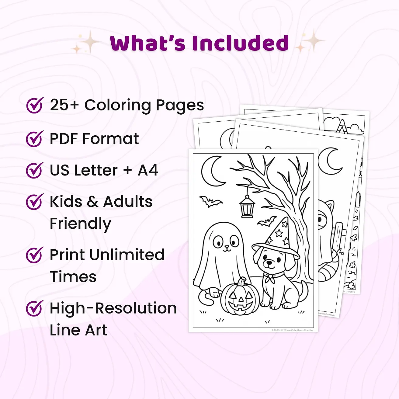 25+ Animal Halloween Coloring Pages for Kids – Cute Spooky Animal Printable PDF