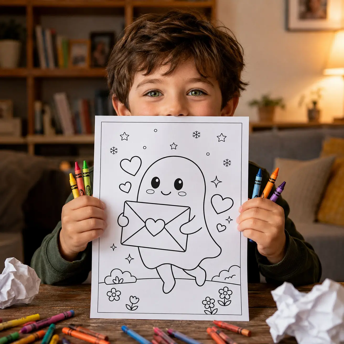 30+ Cute and Spooky Ghost Coloring Pages for Kids and Adults