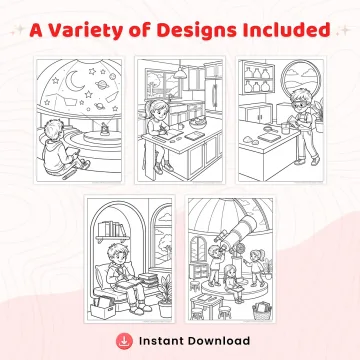 35+ Cute Study Coloring Pages for Kids – Printable School Learning & Classroom Activity Coloring Sheets PDF
