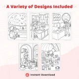 35+ Cute Study Coloring Pages for Kids – Printable School Learning & Classroom Activity Coloring Sheets PDF