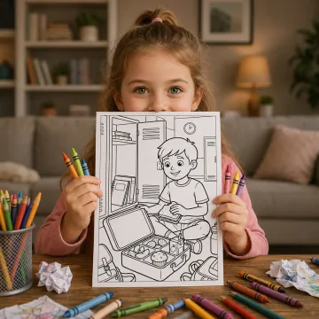 35+ Lunch Box Coloring Pages for Kids - Printable School Lunch & Healthy Food Coloring Book PDF