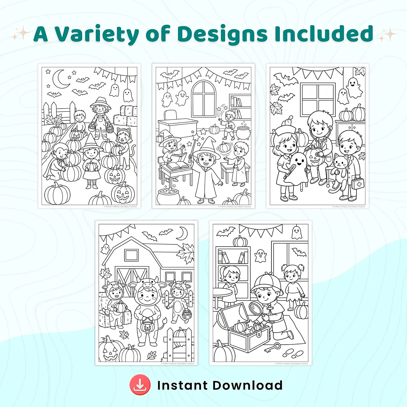 45+ Costume Party Coloring Pages for Kids – Halloween Dress Up Coloring Book & Cute Costume Printable Activities PDF