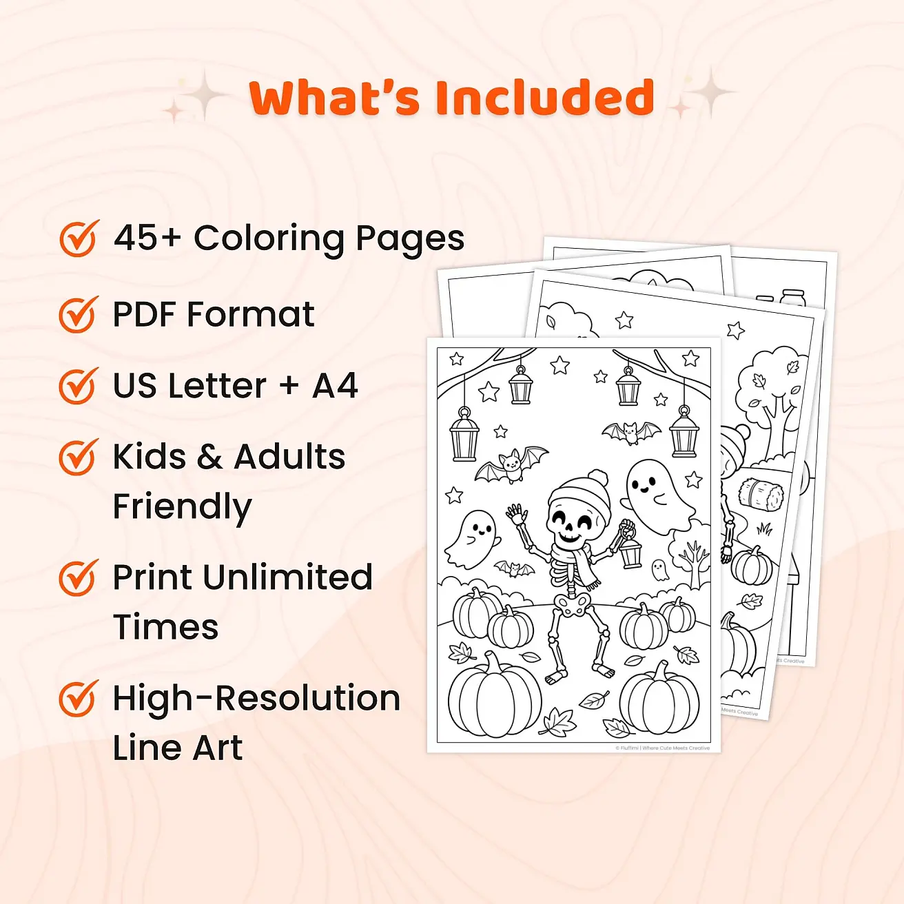 45+ Skeleton Coloring Pages for Kids – Cute Halloween Coloring Book & Spooky Activity Sheets