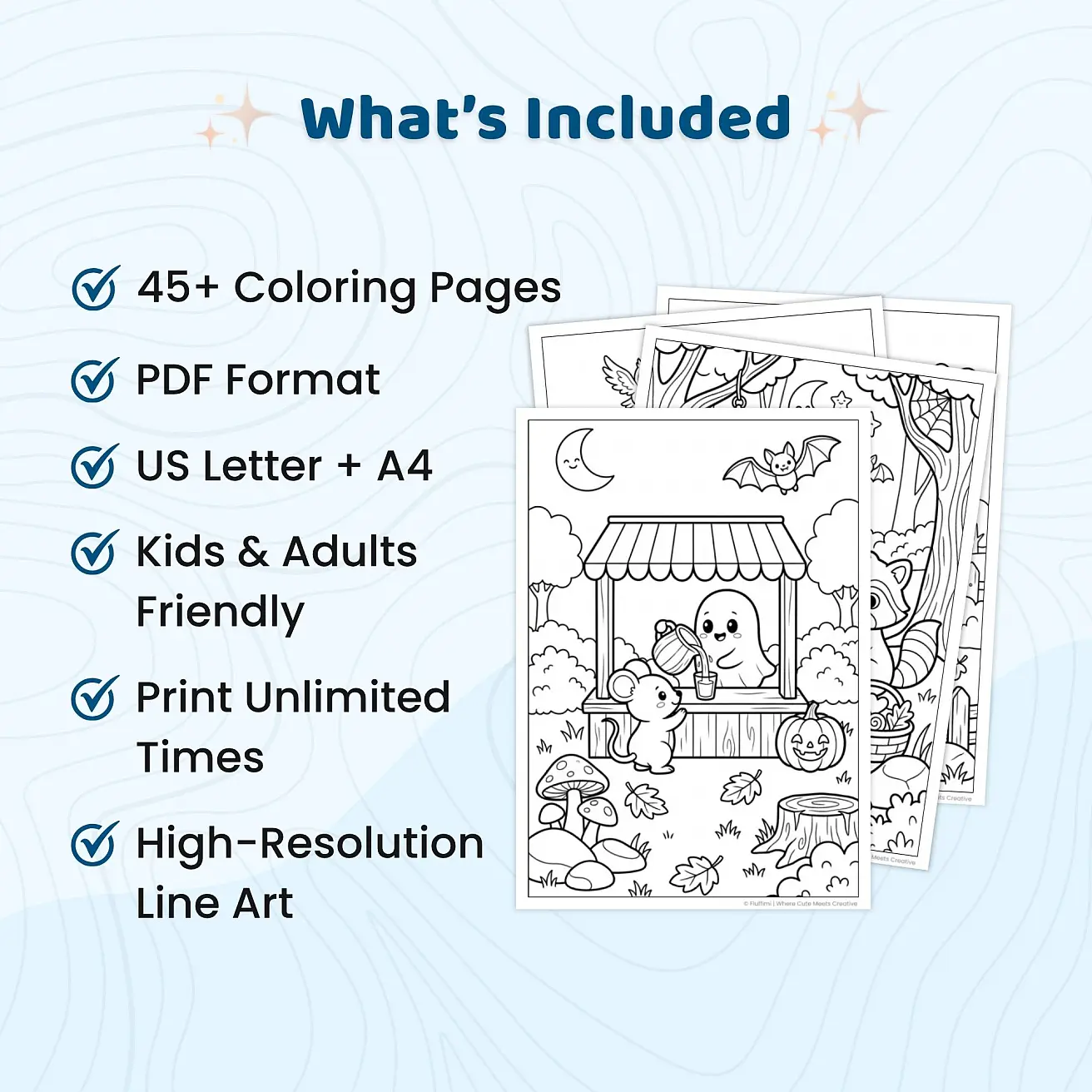 45+ Spooky Forest Coloring Pages for Kids – Halloween Woodland Activity Book