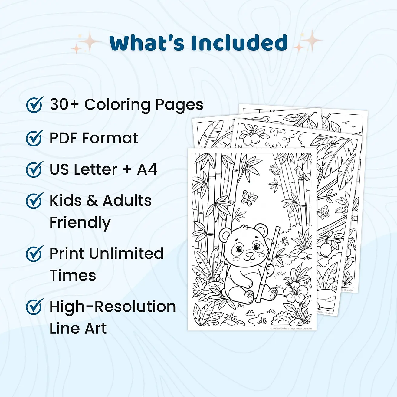 Free Animal Coloring Pages - Cute and Kawaii Printable Animals