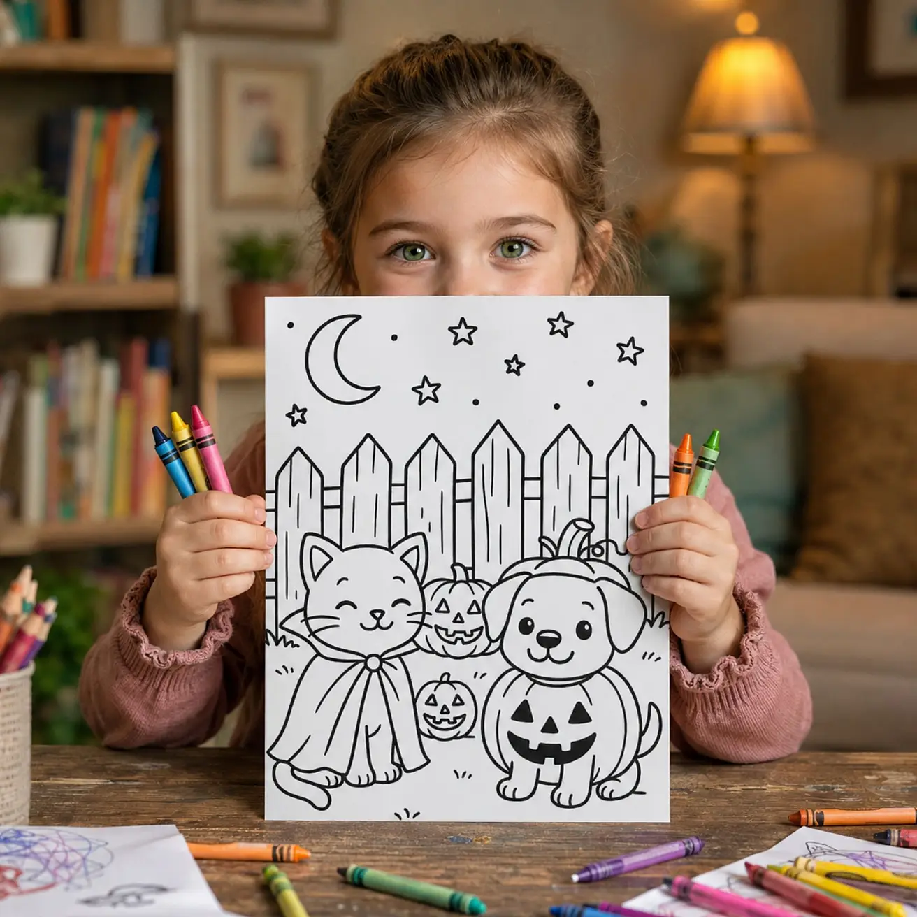Free Animal Halloween Coloring Pages for Kids - Cute and Spooky Printable Fun