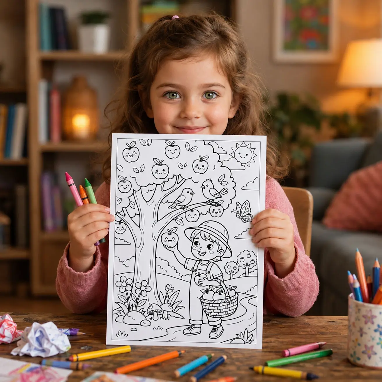 Free Apple Orchard Coloring Pages for Kids – Fall Farm & Harvest Printables