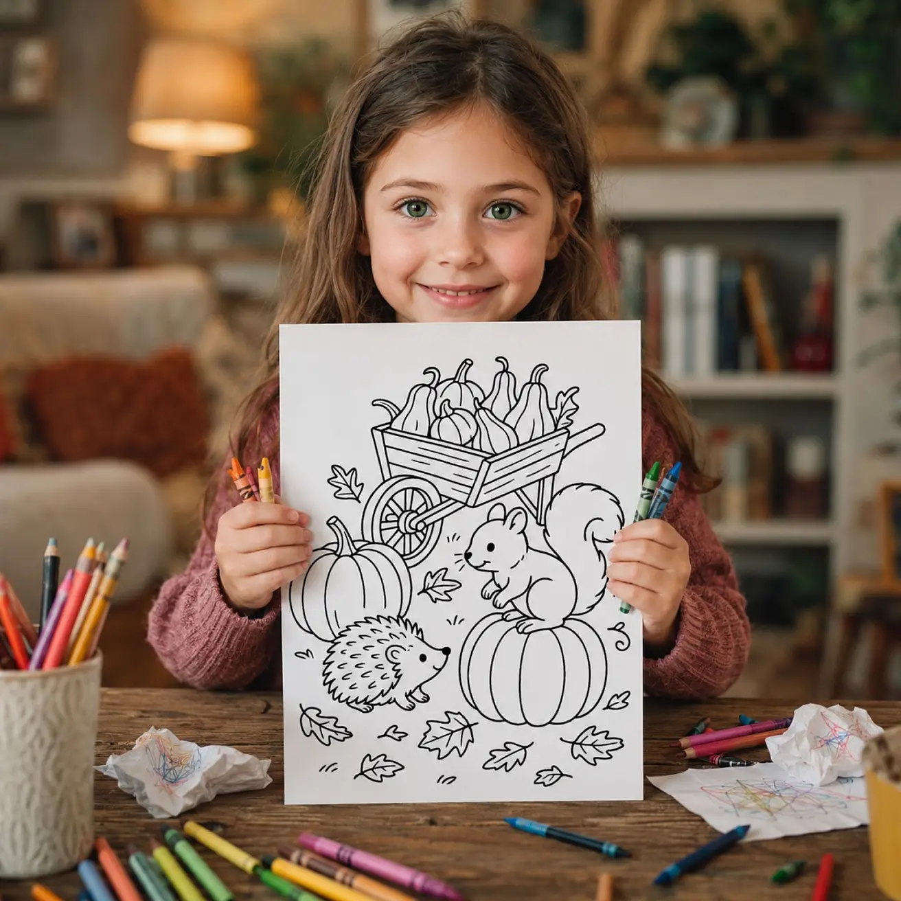 Free Autumn Coloring Pages - Cozy Fall & Harvest Printables
