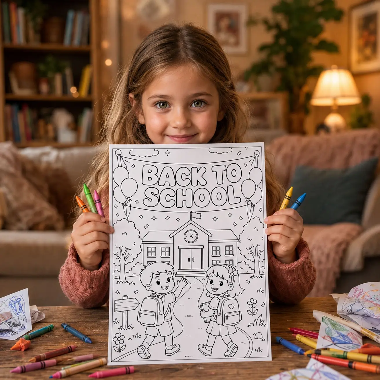 Free Back to School Coloring Pages – Printable First Day School Activity Sheets for Kids