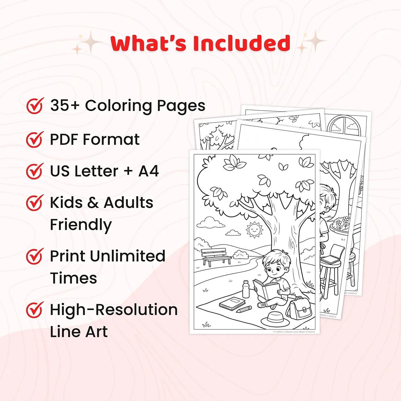 Free Cute Study Coloring Pages for Kids Printable