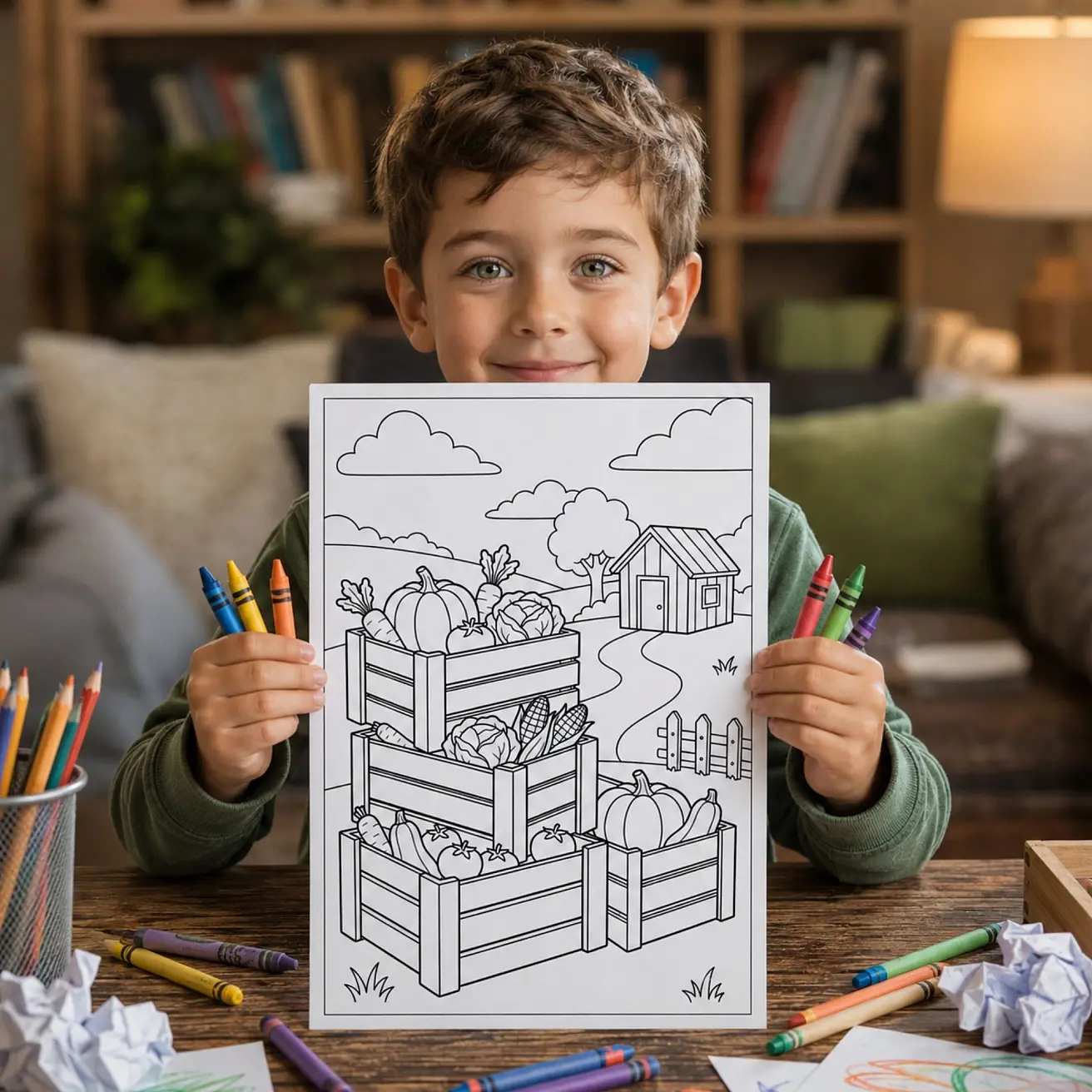 Free Farm Harvest Coloring Pages for Kids - Country Life & Barnyard Printables