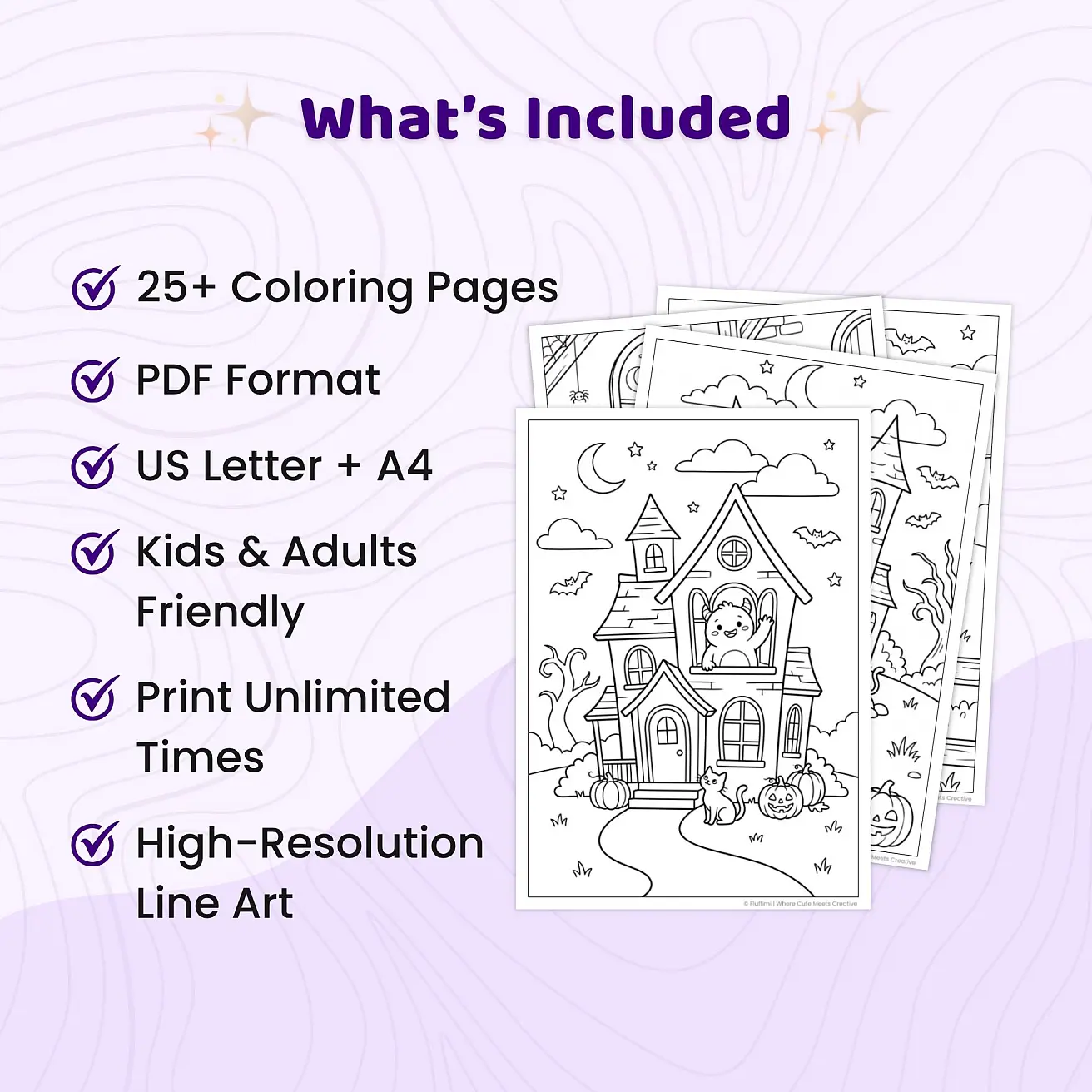 Free Haunted House Coloring Pages - Scary Halloween Printables