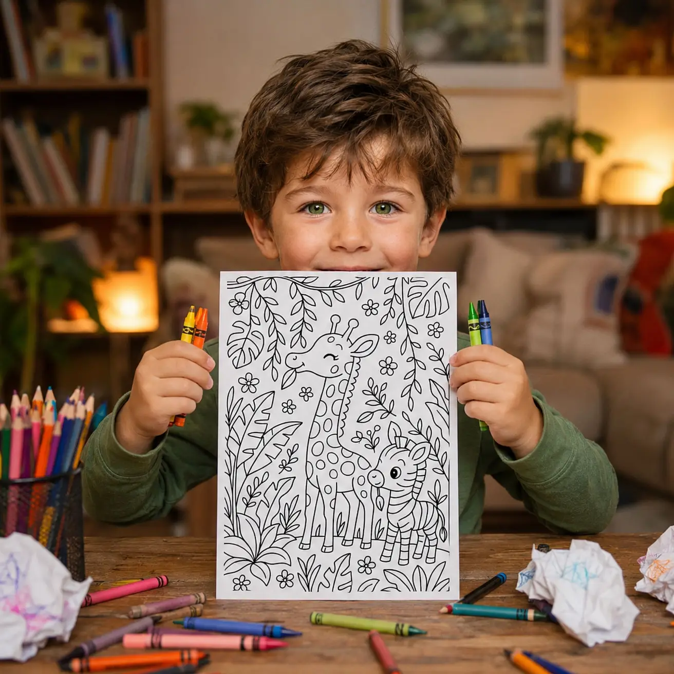Free Jungle Animal Coloring Pages - Wild Safari Printables for Kids