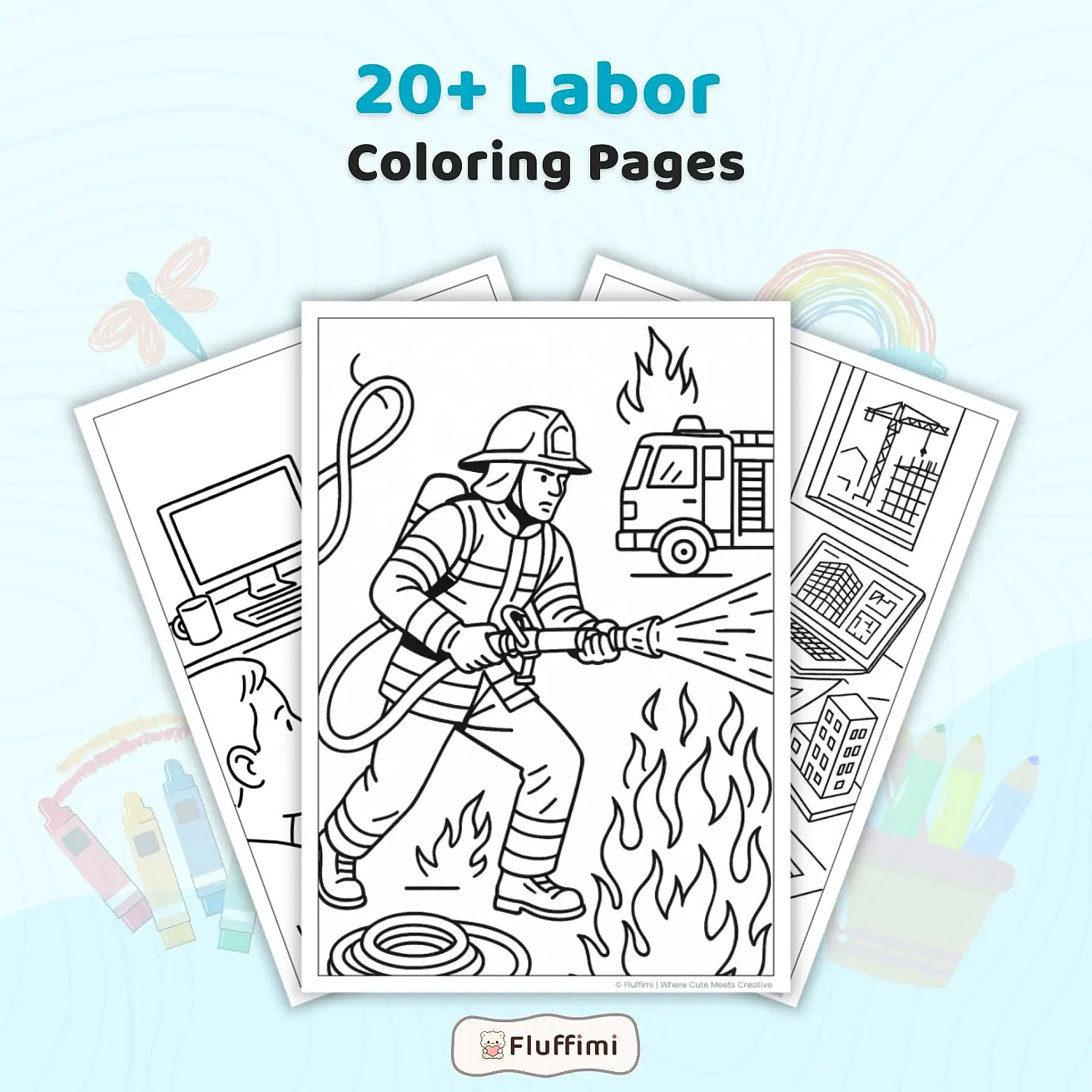 Free Labor Day Coloring Pages for Kids & Adults – Patriotic Holiday Printables