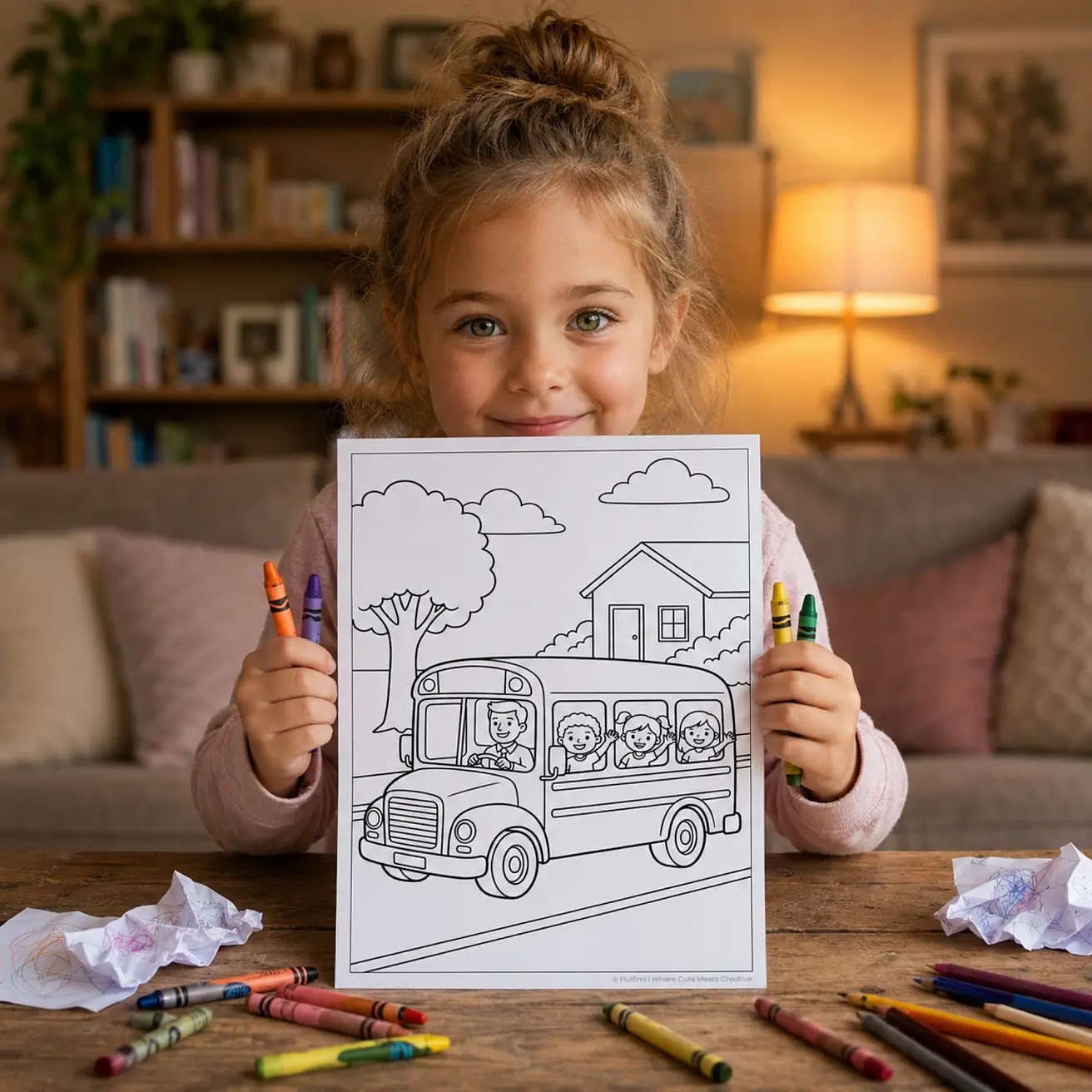 Free School Bus Coloring Pages for Kids Printable PDF