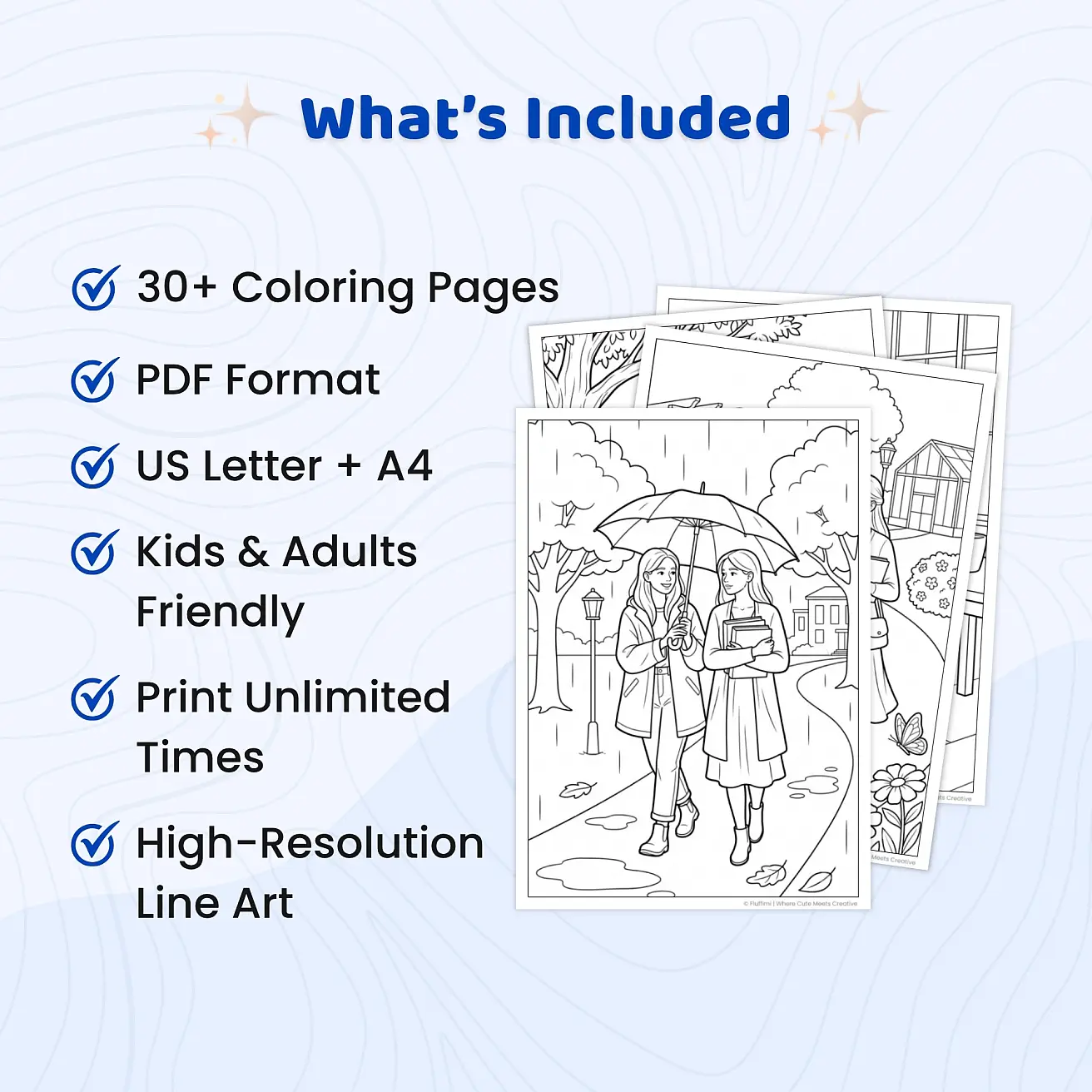 Free School Friends Coloring Pages for Adults - Friendship & Student Life Printable