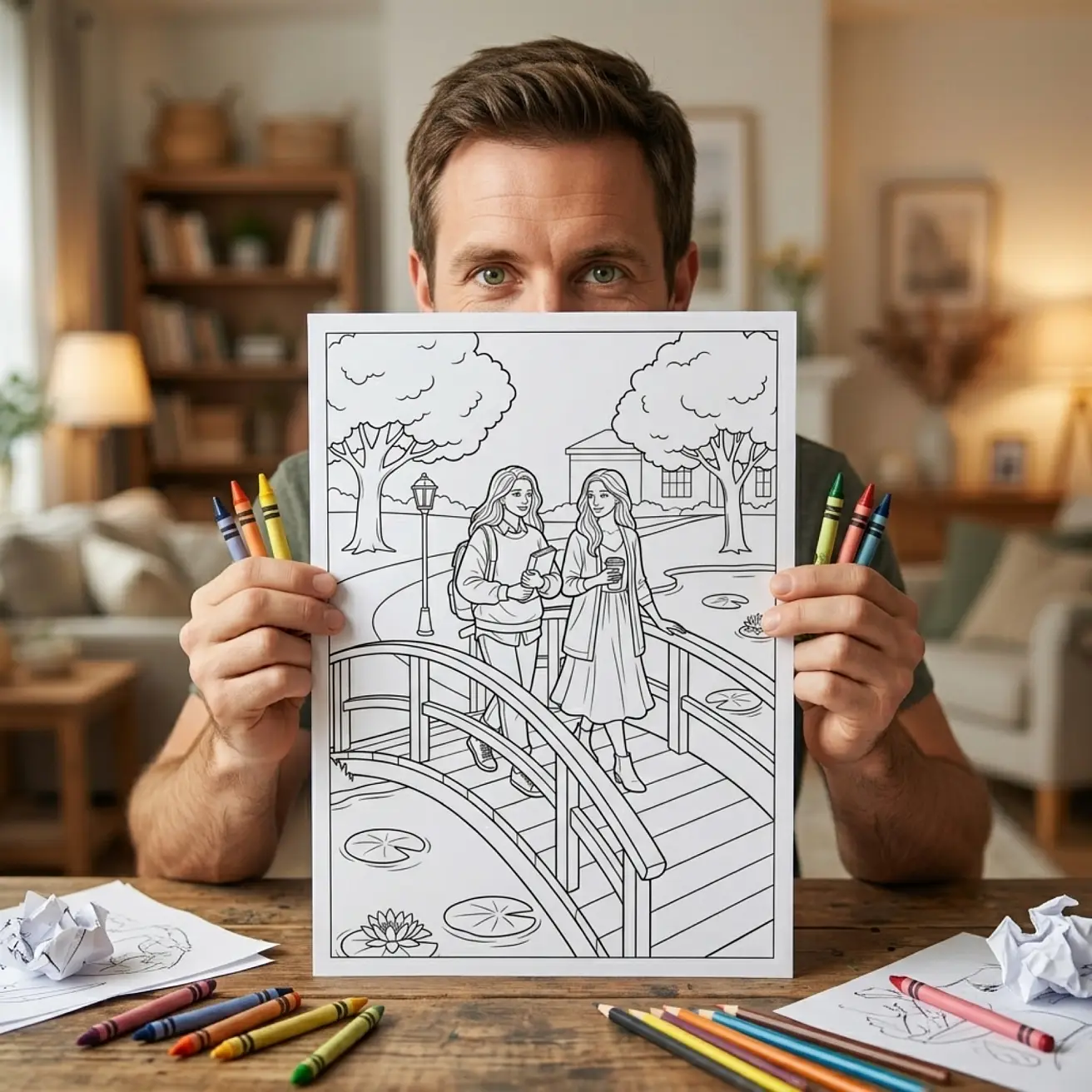 Free School Friends Coloring Pages for Adults - Friendship & Student Life Printable