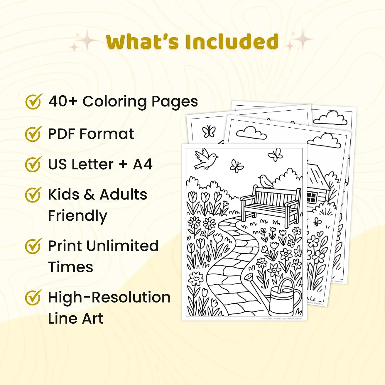 Free Spring Coloring Pages for Kids - Flowers, Butterflies & Nature Printables