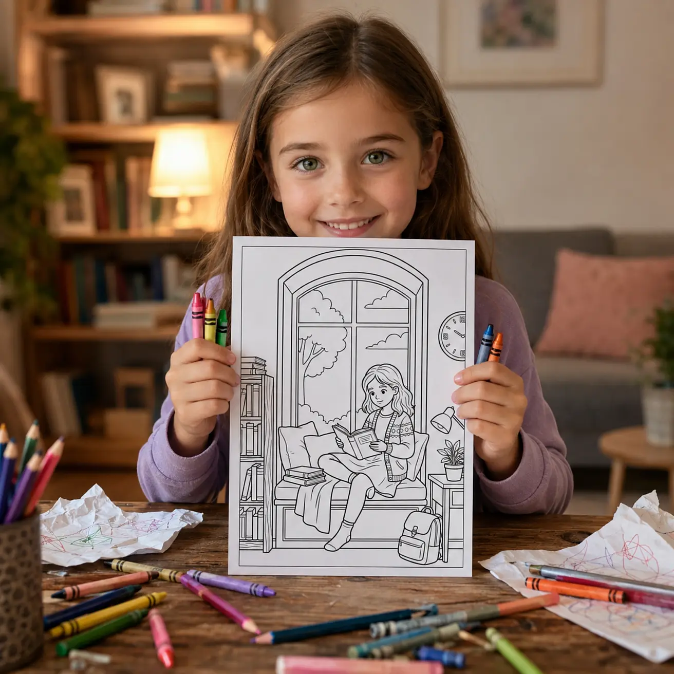Free Study Time Coloring Pages for Kids – Printable School Learning Activity PDF