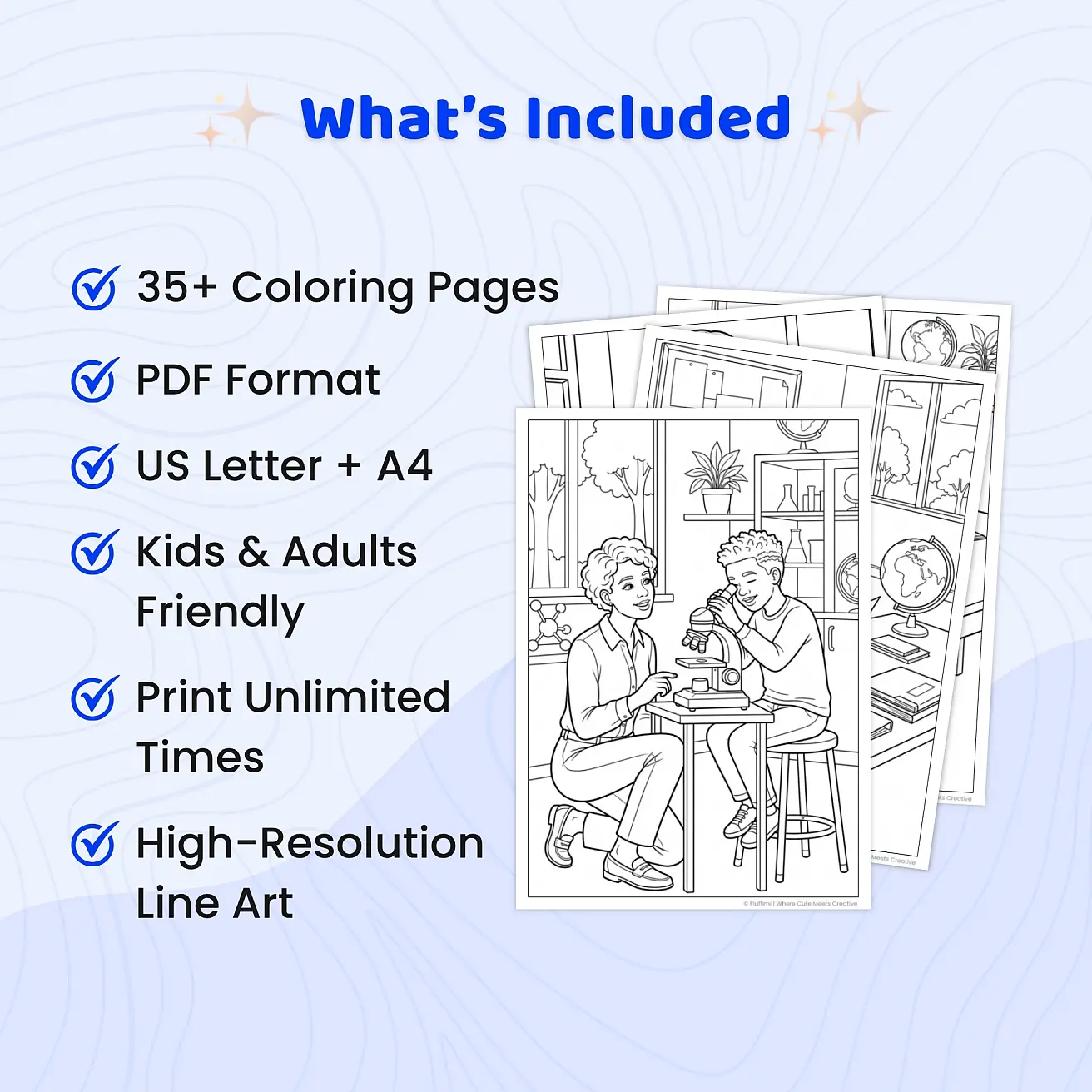 Free Teacher Coloring Page Printable for Adults