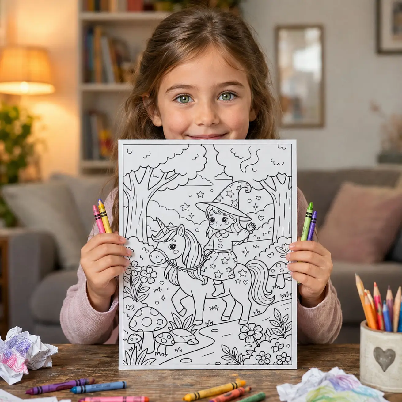 Free Witch Coloring Pages - Cute, Kawaii and Gothic Witch Printables