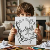 35+ Notebook Doodle Coloring Pages for Kids – Cute School Journal, Stationery & Kawaii School Supplies Printable PDF