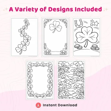 30+ Shamrock Coloring Pages – Lucky Four Leaf Clover & St. Patrick’s Day Coloring Sheets