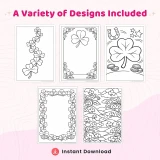 30+ Shamrock Coloring Pages – Lucky Four Leaf Clover & St. Patrick’s Day Coloring Sheets