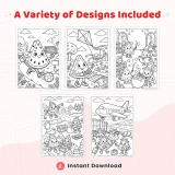 Freebie Watermelon Coloring Pages