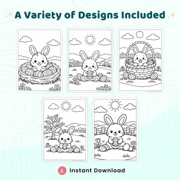 45+ Easter Bunny Coloring Pages for Kids – Cute Baby Bunny, Easter Egg & Spring Activity Sheets