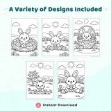 45+ Easter Bunny Coloring Pages for Kids – Cute Baby Bunny, Easter Egg & Spring Activity Sheets
