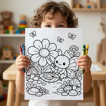 30+ Butterfly Garden Coloring Pages – Cute Kawaii Butterflies, Flower Meadows & Spring Nature Scenes