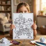 Free Ice Cream Truck Coloring Pages for Adults – Summer Dessert Vehicle Coloring Sheets