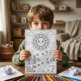 Free Sunshine Coloring Pages for Adults