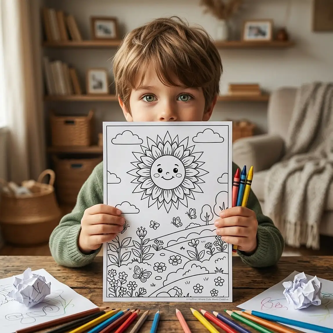 Free Sunshine Coloring Pages for Adults