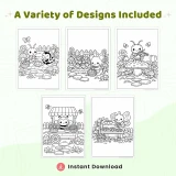 25+ Tiny Garden Creatures Coloring Pages – Cute Garden Critters, Bugs, Insects & Fairy Garden Scenes