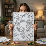 Freebie Whimsical Fantasy World Coloring Pages