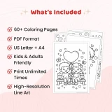 60+ Valentine's Day Coloring Pages for Kids – Heart & Friendship Printable Coloring Book