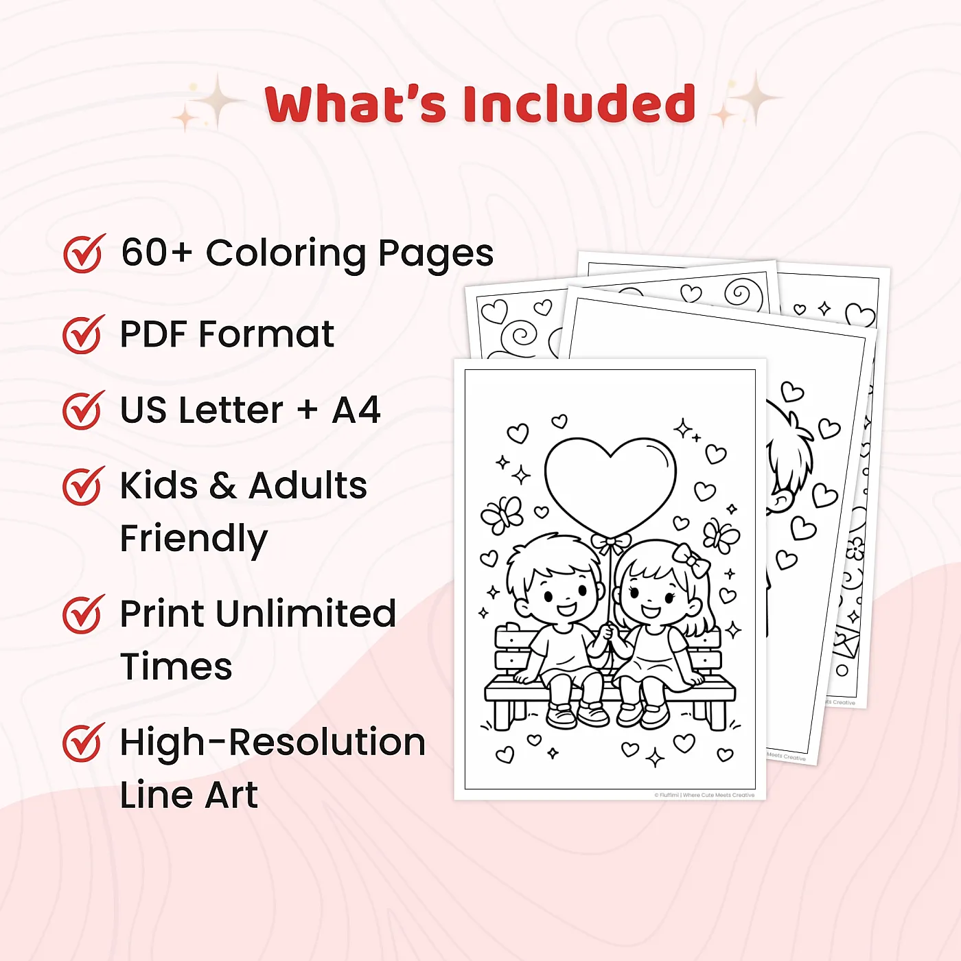 60+ Valentine's Day Coloring Pages for Kids – Heart & Friendship Printable Coloring Book