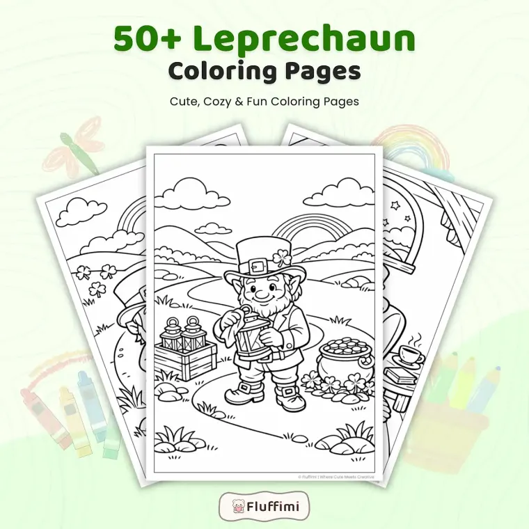 Leprechaun Coloring Pages – 50+ St. Patrick’s Day Printable Coloring Sheets for Kids