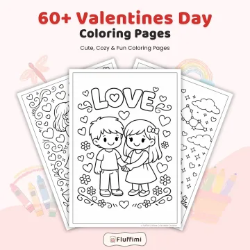 60+ Valentine's Day Coloring Pages for Kids – Heart & Friendship Printable Coloring Book