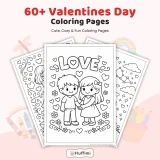 60+ Valentine's Day Coloring Pages for Kids – Heart & Friendship Printable Coloring Book