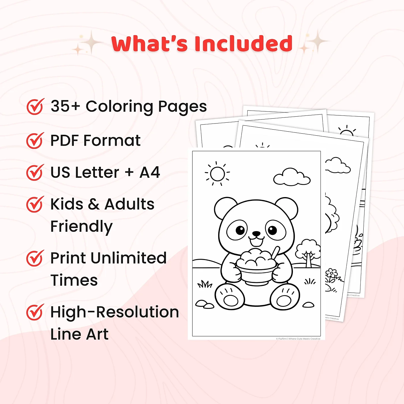 35+ Cute Animal Summer Life Coloring Pages, Kawaii Beach Animals and Summer Adventure Coloring Book PDF