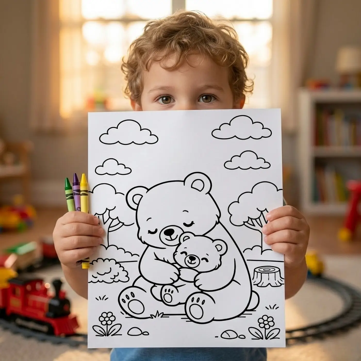 40+ Cute Mom and Baby Animals Coloring Pages, Animal Family Coloring Book, Kawaii Wildlife & Farm Animal Printable PDF