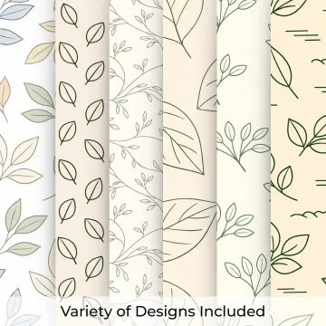25+ Minimal Leaf Seamless Pattern Bundle – Botanical Line Art Background Designs