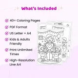 40+ Mother's Day Special Moments Coloring Pages – Mom and Kids Family Activity Coloring Book