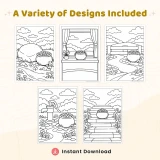 35+ Pot of Gold Coloring Pages – St. Patrick’s Day Rainbow & Lucky Gold Scene Coloring Sheets