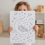45+ Aesthetic Coloring Pages Bundle – 45+ Cozy Fantasy Rooms & Whimsical Home Scenes