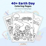 40+ Earth Day Coloring Pages for Kids, Recycling Activities, Save the Earth & Planet Earth Coloring Sheets