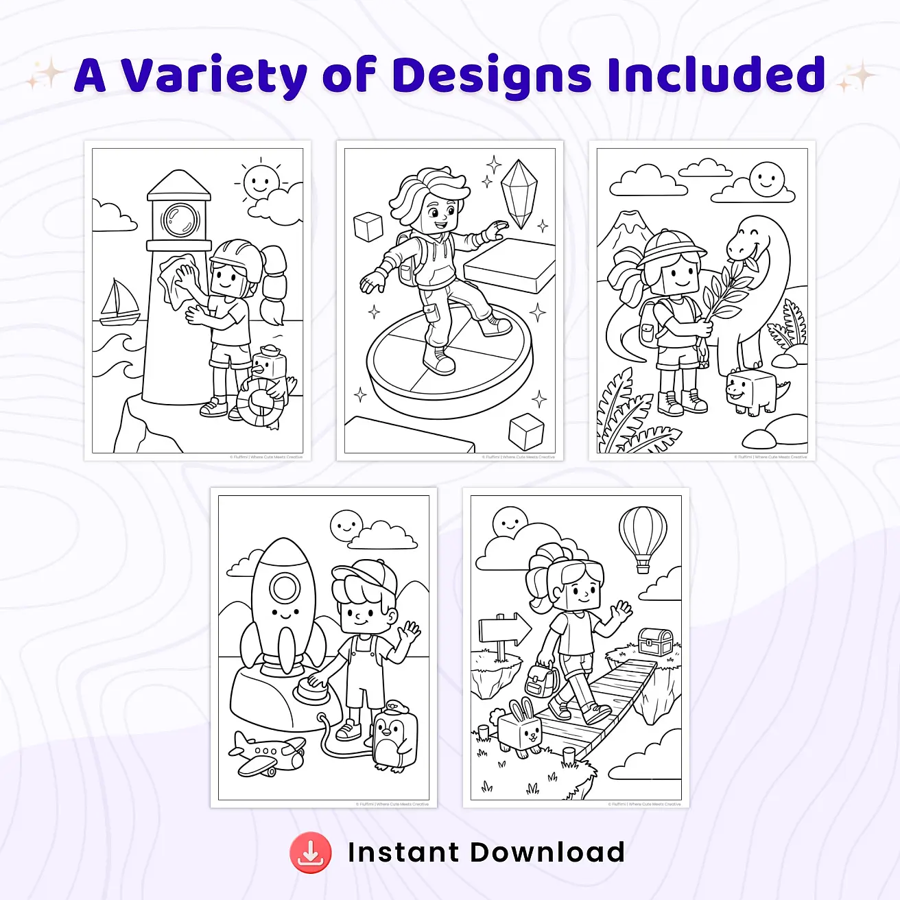 Free Roblox Coloring Pages for Kids – Printable Gaming Activity Sheet PDF